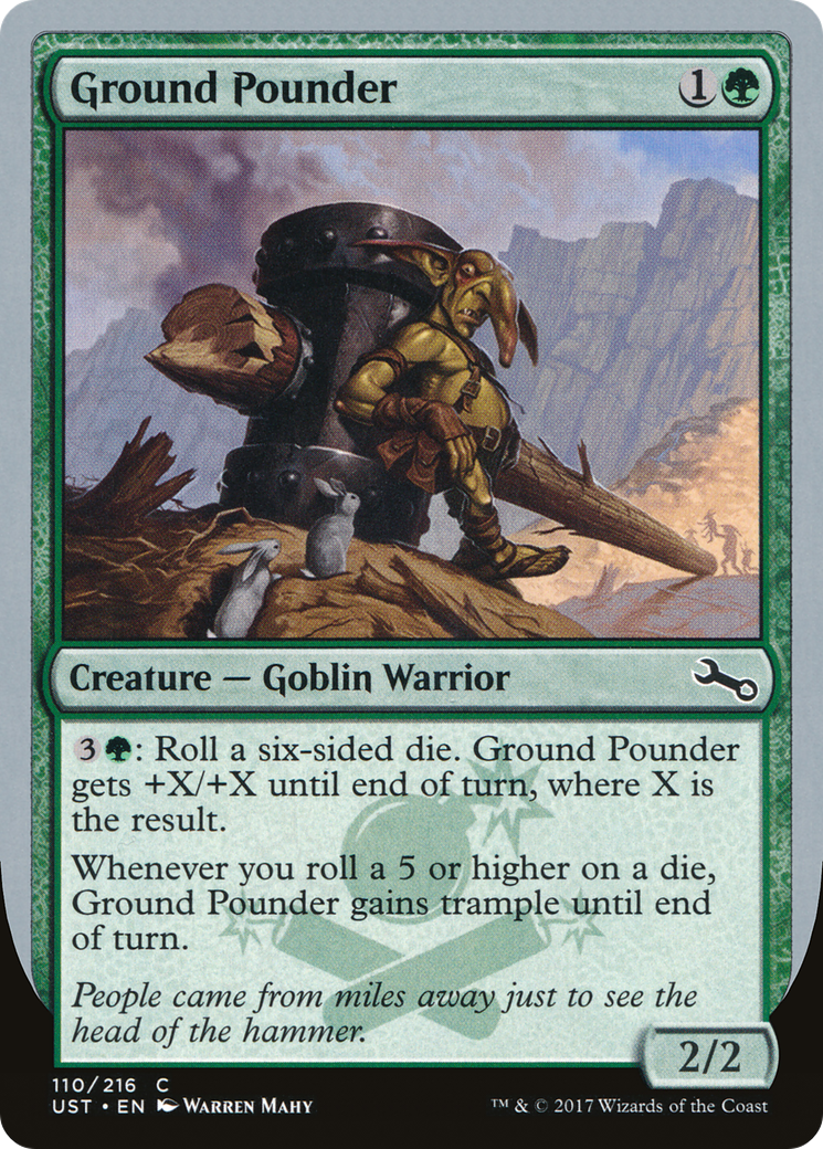 Ground Pounder (UST-110) [Unstable] MTG Single Wizards of the Coast