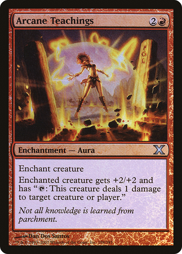 Arcane Teachings (10E-188★) [Tenth Edition] Foil MTG Single Wizards of the Coast