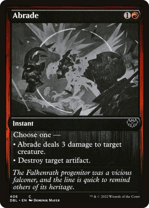 Abrade (DBL-406) [Innistrad: Double Feature] MTG Single Wizards of the Coast