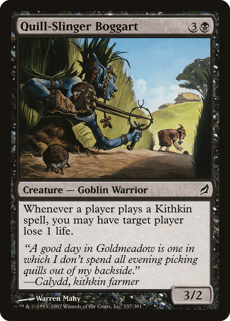 Quill-Slinger Boggart (LRW-137) [Lorwyn] MTG Single Wizards of the Coast