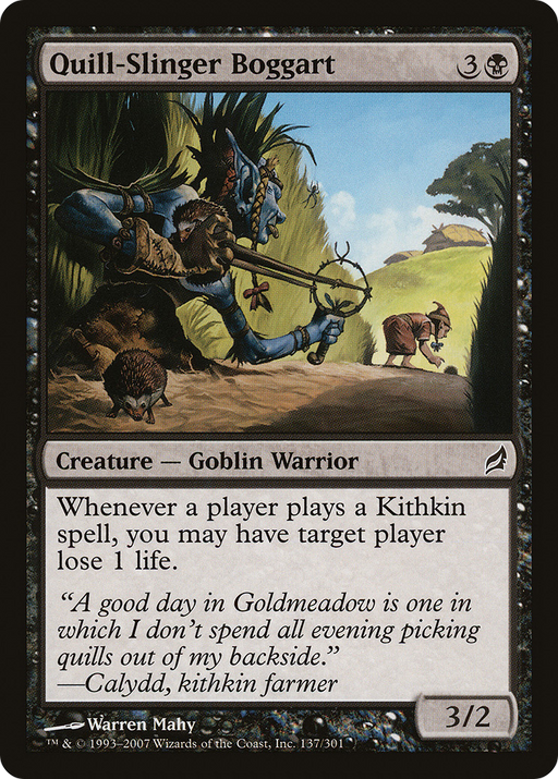Quill-Slinger Boggart (LRW-137) [Lorwyn] MTG Single Wizards of the Coast