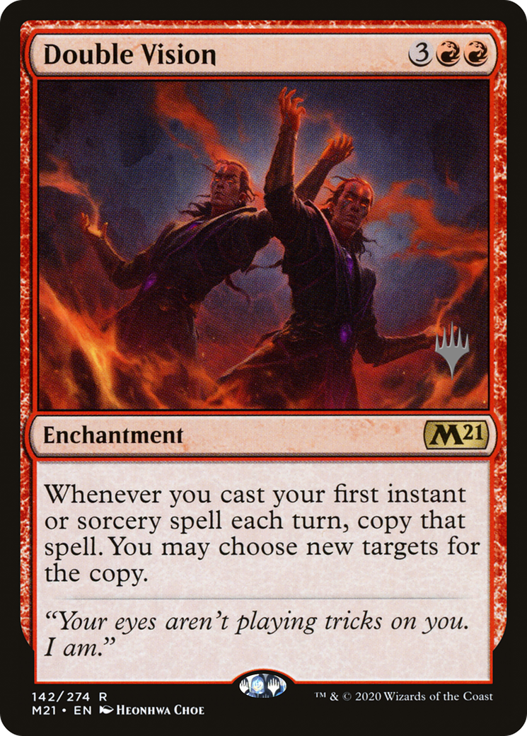 Double Vision (PPM21-142P) [Core Set 2021 Promos] Foil MTG Single Wizards of the Coast