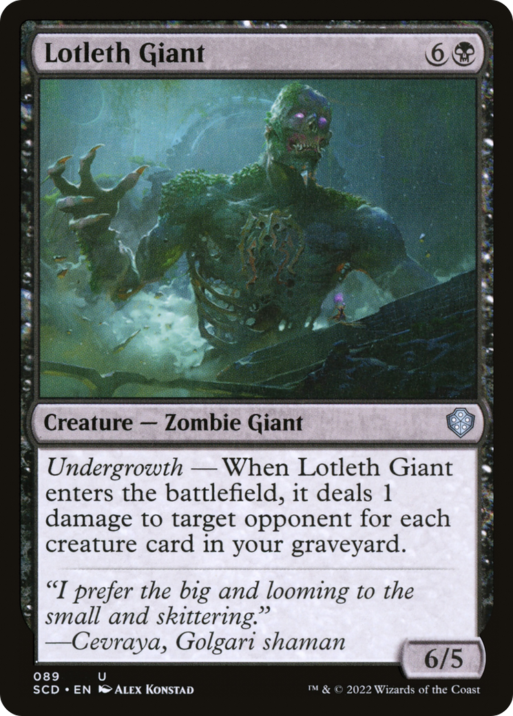 Lotleth Giant (SCD-089) [Starter Commander Decks] MTG Single Wizards of the Coast
