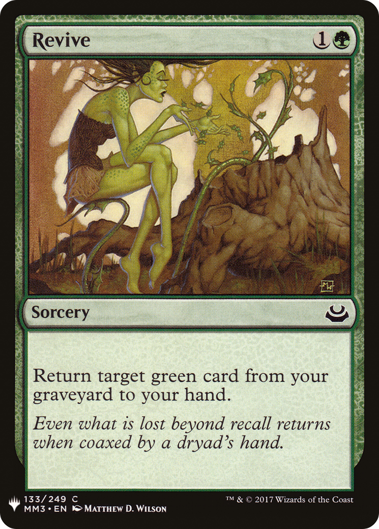 Revive (LIST-MM3-133) [Mystery Booster] The List MTG Single Wizards of the Coast