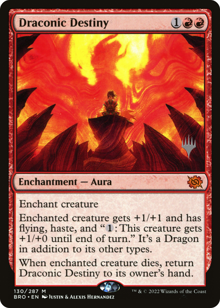 Draconic Destiny (PPBRO-130P) [The Brothers' War Promos] Foil MTG Single Wizards of the Coast