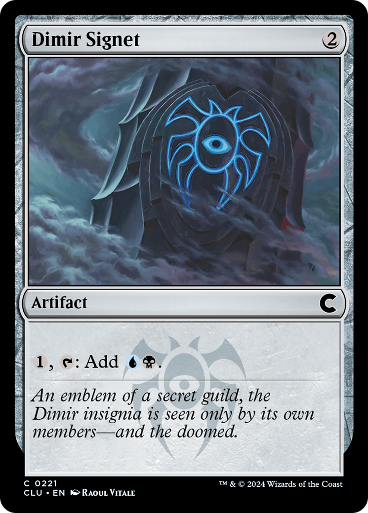 Dimir Signet (CLU-221) [Ravnica: Clue Edition] MTG Single Wizards of the Coast