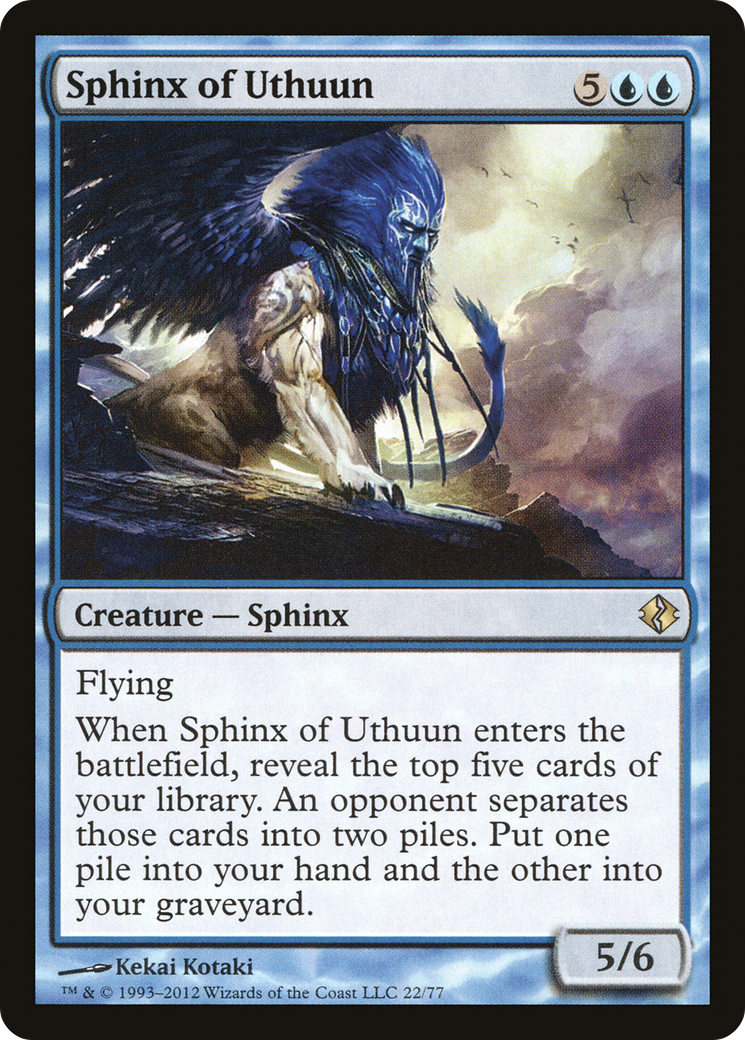 Sphinx of Uthuun (DDI-022) [Misc] Duel Decks: Venser vs. Koth MTG Single Wizards of the Coast