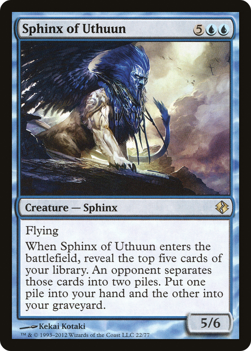 Sphinx of Uthuun (DDI-022) [Misc] Duel Decks: Venser vs. Koth MTG Single Wizards of the Coast
