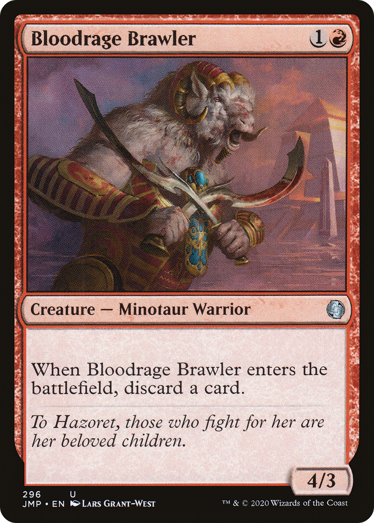 Bloodrage Brawler (JMP-296) [Jumpstart] MTG Single Wizards of the Coast