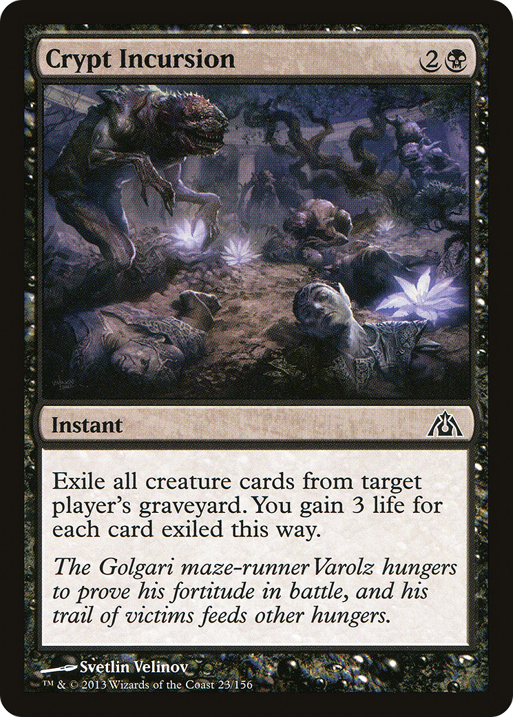 Crypt Incursion (DGM-023) [Dragon's Maze] Foil MTG Single Wizards of the Coast