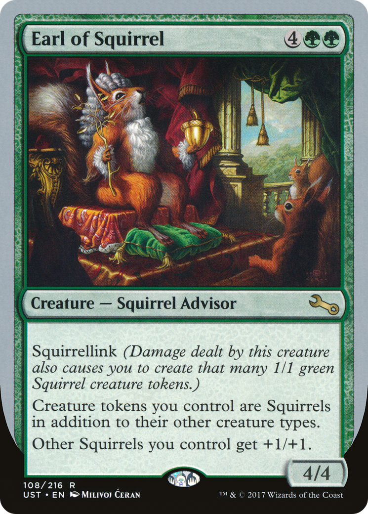 Earl of Squirrel (UST-108) [Unstable] Foil MTG Single Wizards of the Coast