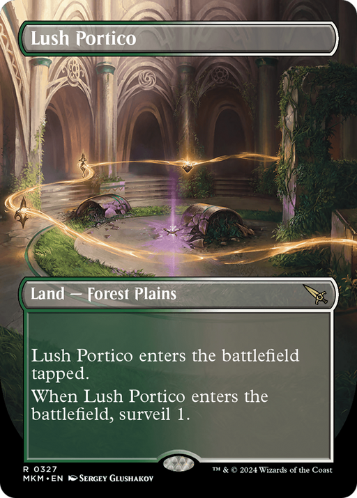 Lush Portico (MKM-327) [Murders at Karlov Manor] (Borderless) Foil MTG Single Murders at Karlov Manor