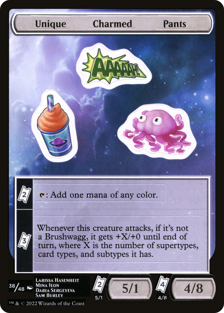 Unique Charmed Pants (UNF-038) [Tokens] Unfinity Sticker Sheets MTG Single Wizards of the Coast