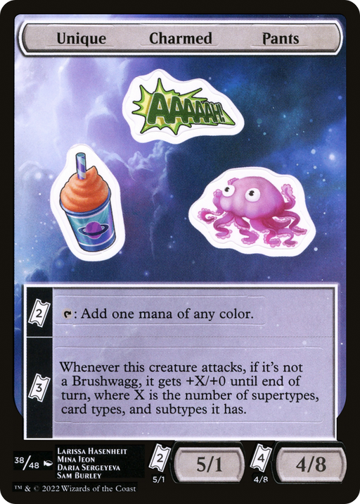 Unique Charmed Pants (UNF-038) [Tokens] Unfinity Sticker Sheets MTG Single Wizards of the Coast