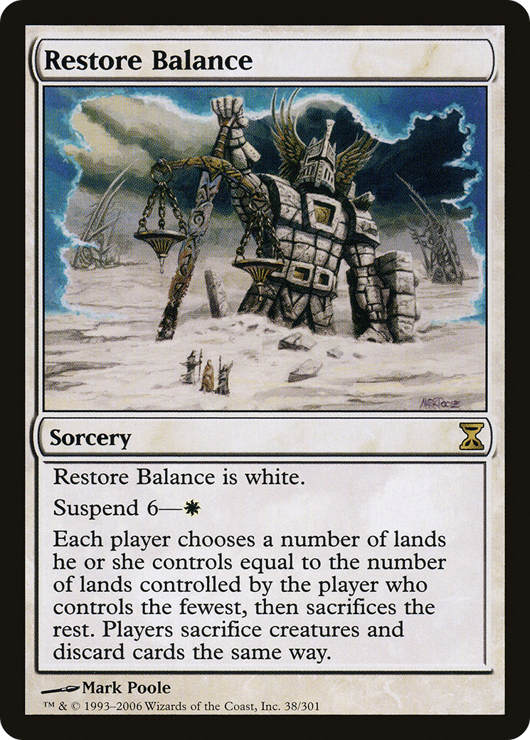 Restore Balance (TSP-038) [Time Spiral] MTG Single Wizards of the Coast