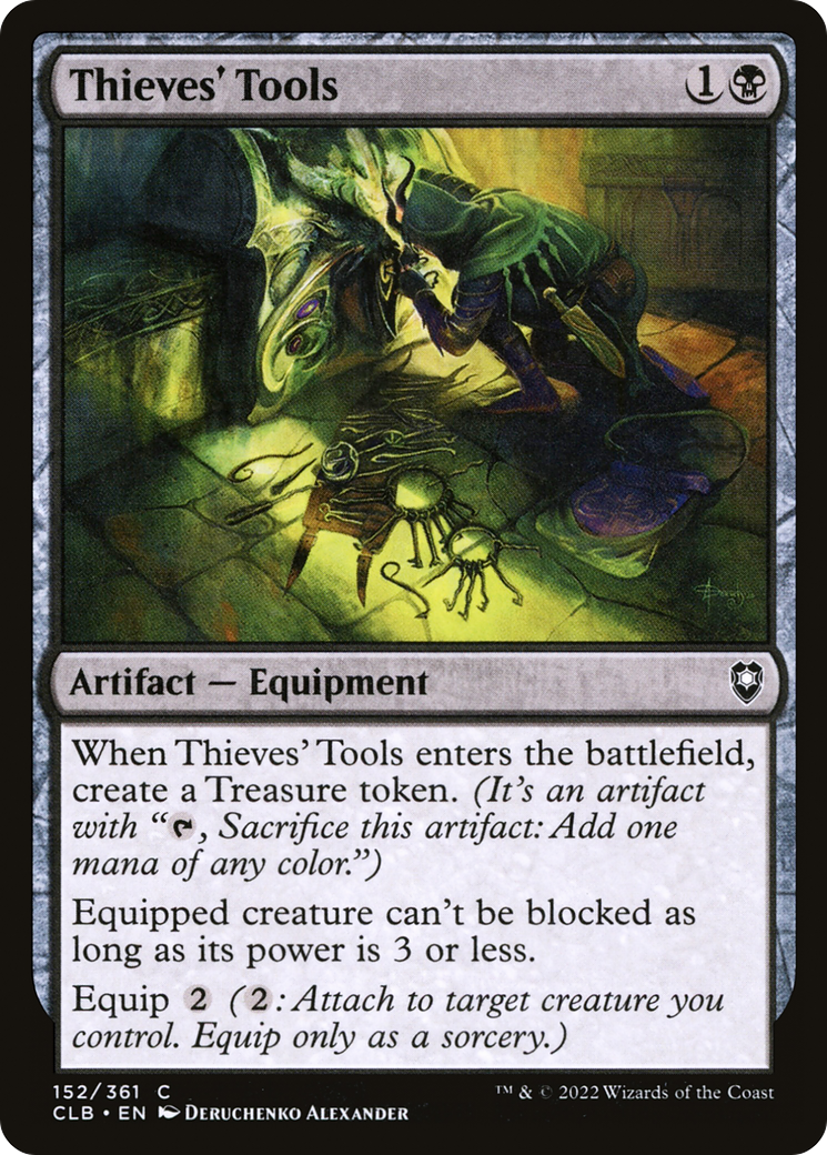 Thieves' Tools (CLB-152) [Commander Legends: Battle for Baldur's Gate] Foil MTG Single Wizards of the Coast