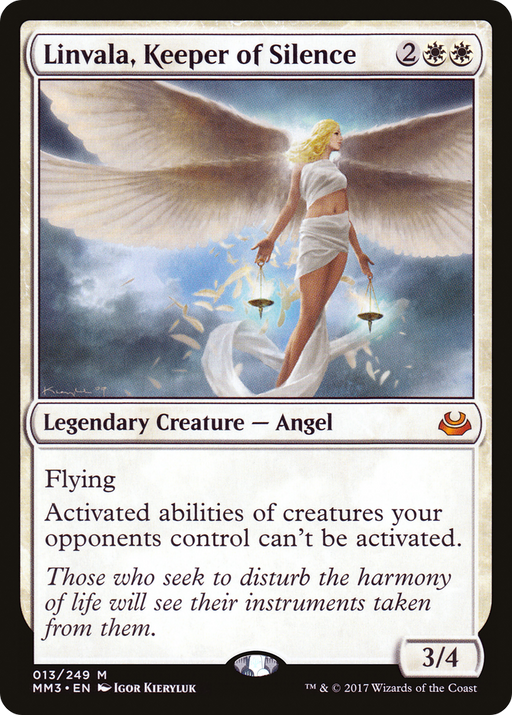 Linvala, Keeper of Silence (MM3-013) [Modern Masters 2017] Foil MTG Single Modern Masters 2017