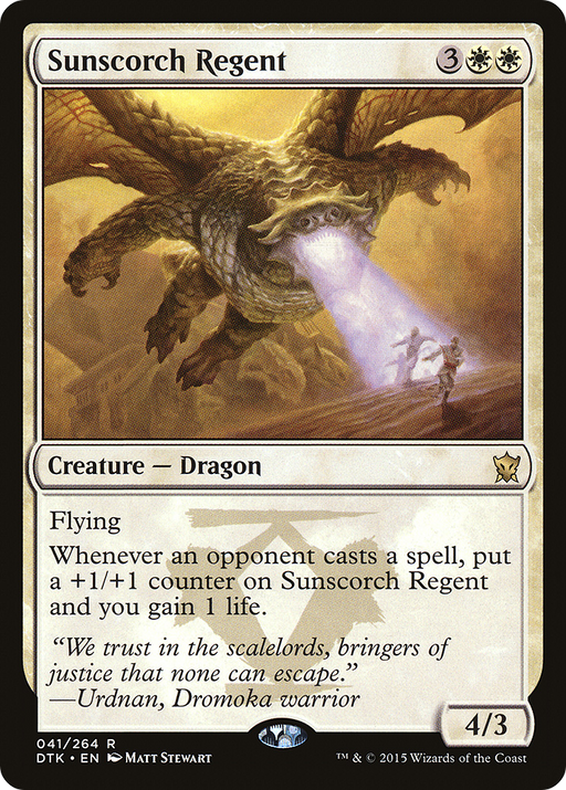 Sunscorch Regent (DTK-041) [Dragons of Tarkir] MTG Single Wizards of the Coast