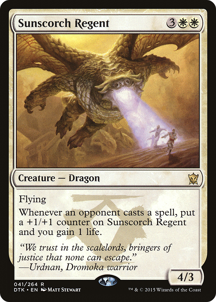 Sunscorch Regent (DTK-041) [Dragons of Tarkir] Foil MTG Single Wizards of the Coast