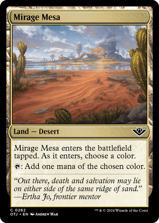 Mirage Mesa (OTJ-262) [Outlaws of Thunder Junction] MTG Single Wizards of the Coast