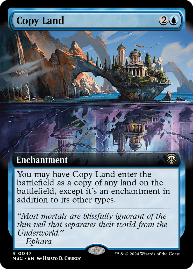 Copy Land (M3C-047) [Modern Horizons 3 Commander] (Extended Art) MTG Single Wizards of the Coast