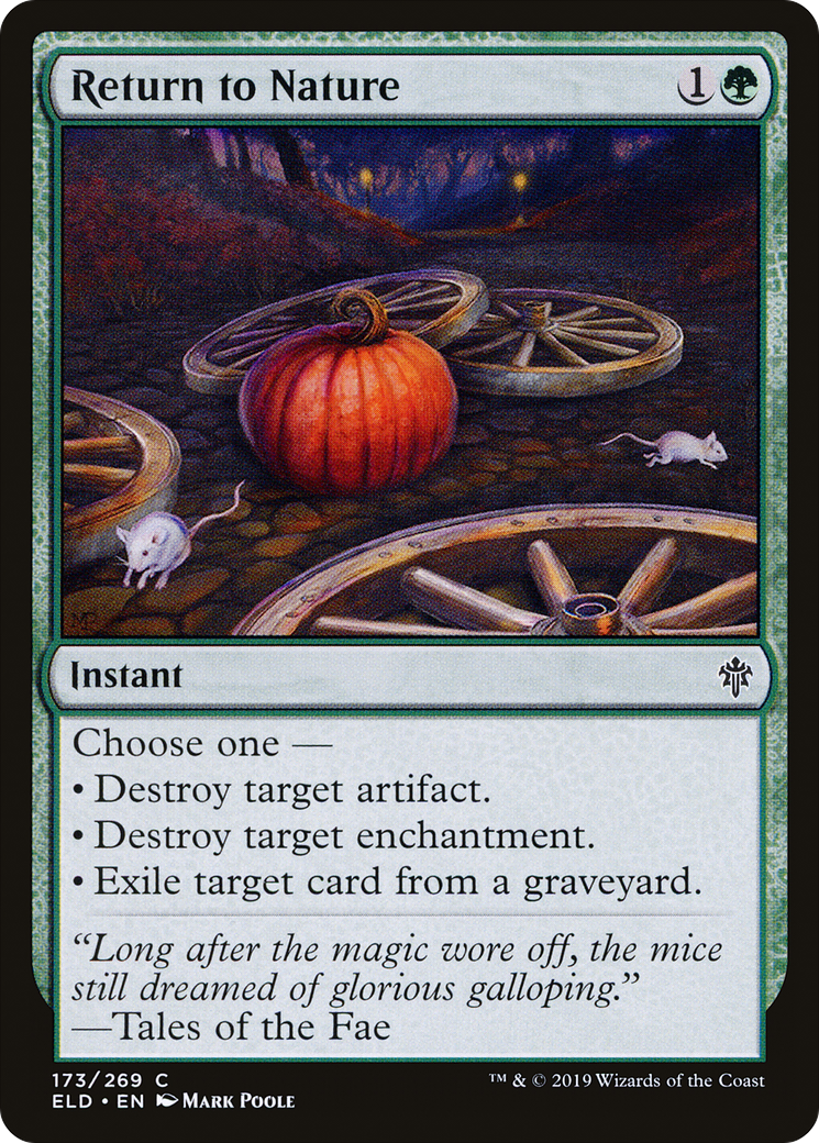 Return to Nature (ELD-173) [Throne of Eldraine] Foil MTG Single Wizards of the Coast