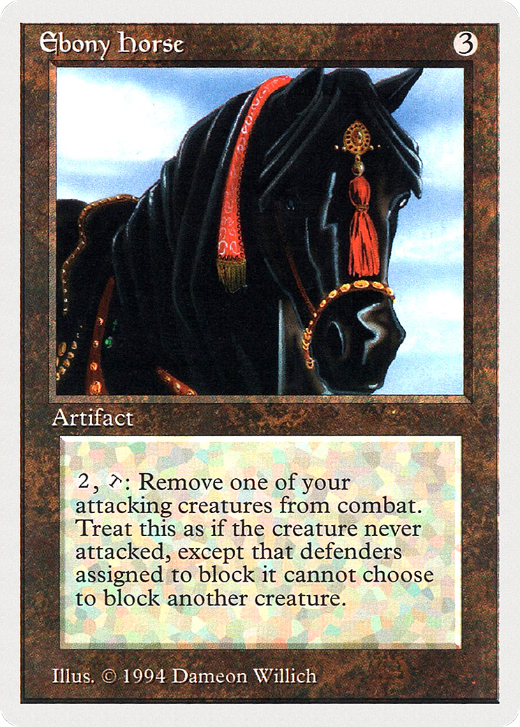 Ebony Horse (SUM-247) [Misc] Summer Magic / Edgar MTG Single Wizards of the Coast