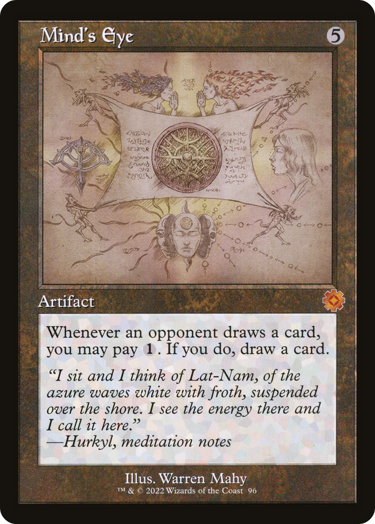 Mind's Eye (Schematic) (BRR-096) [The Brothers' War Retro Artifacts] MTG Single Wizards of the Coast