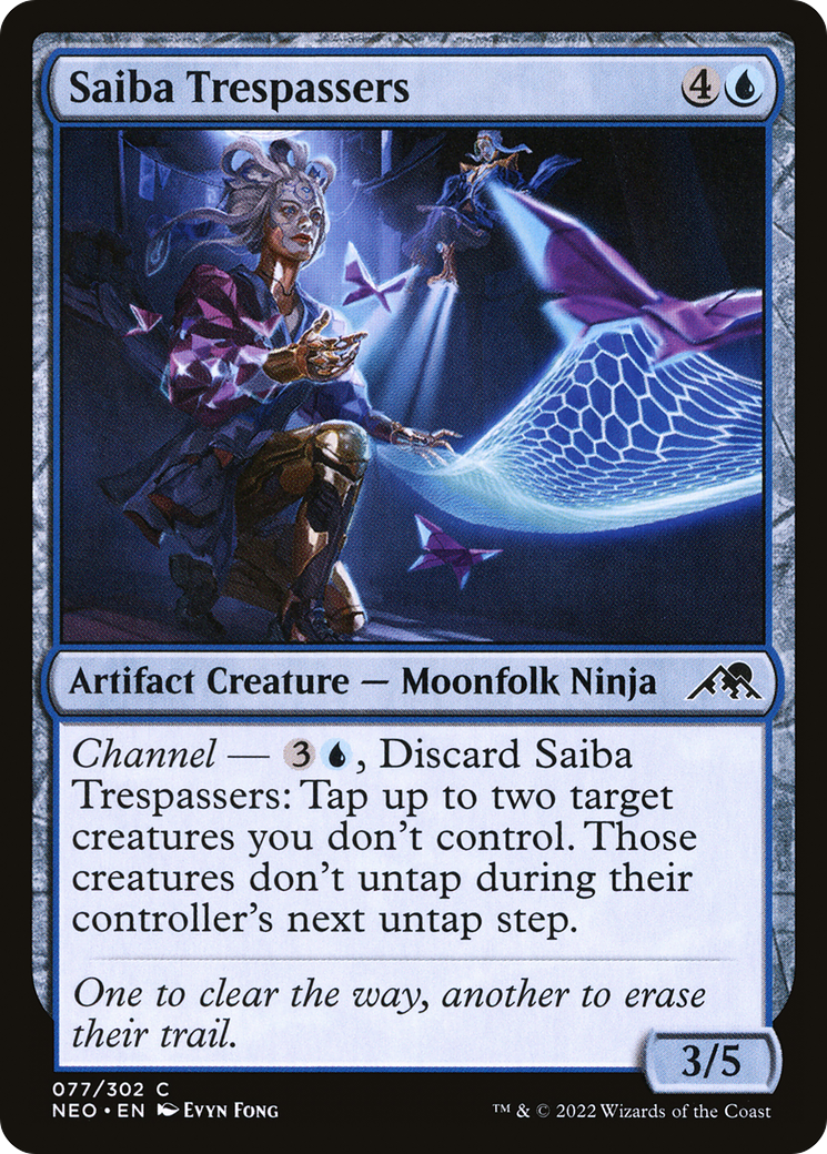 Saiba Trespassers (NEO-077) [Kamigawa: Neon Dynasty] Foil MTG Single Wizards of the Coast