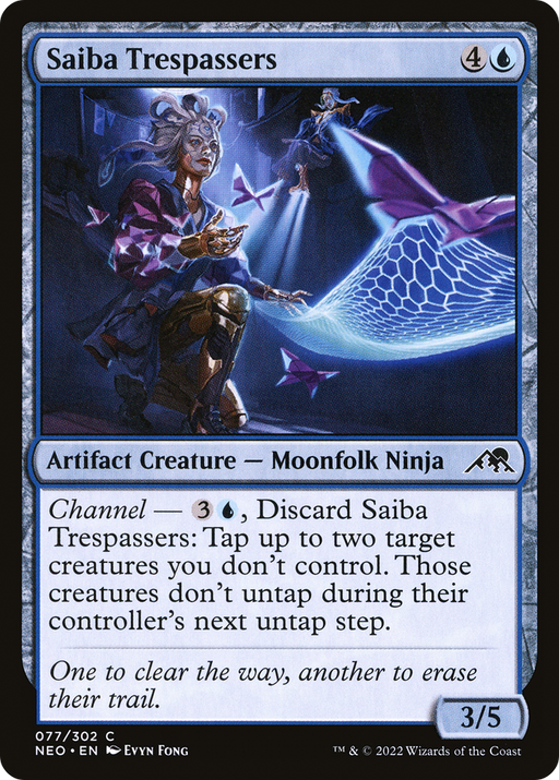 Saiba Trespassers (NEO-077) [Kamigawa: Neon Dynasty] MTG Single Wizards of the Coast