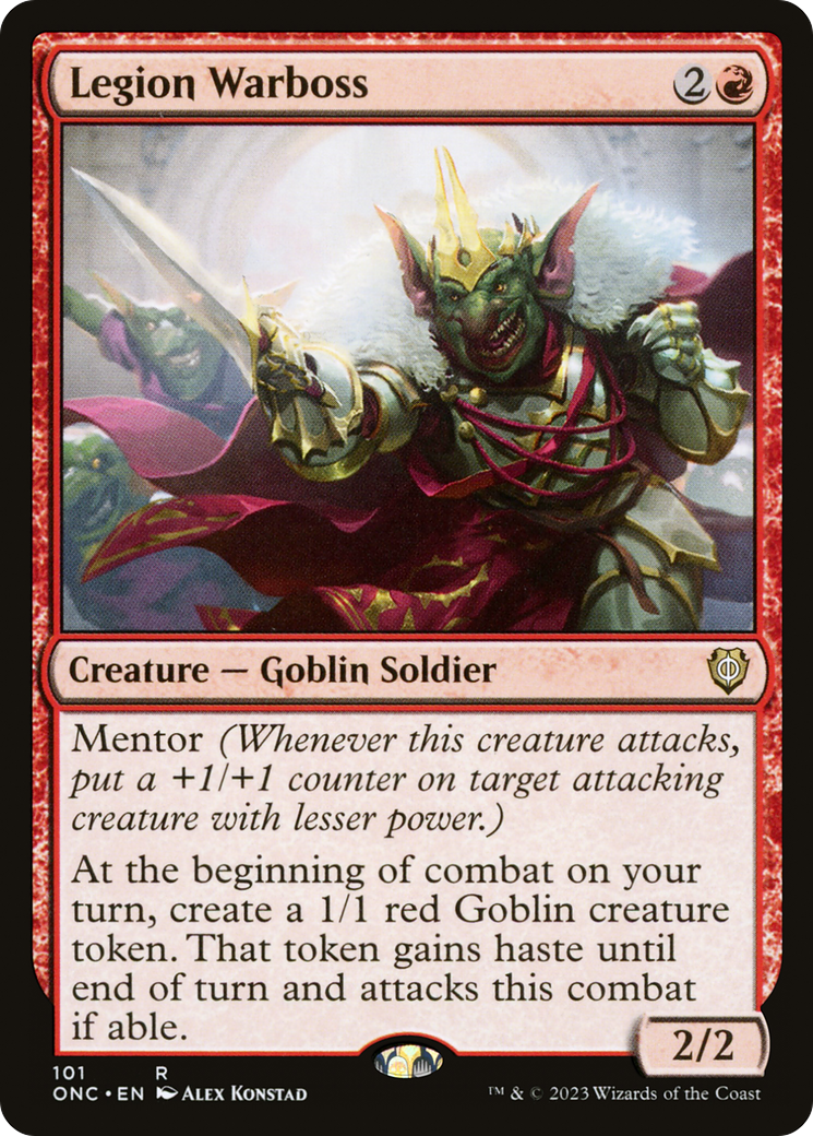 Legion Warboss (ONC-101) [Phyrexia: All Will Be One Commander] MTG Single Wizards of the Coast