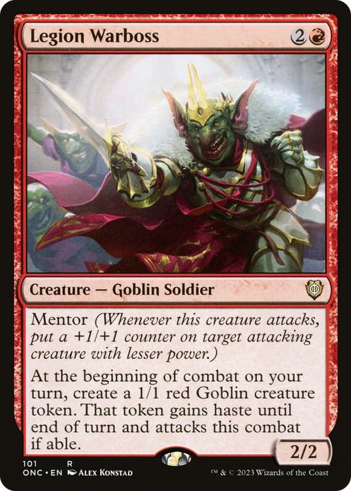Legion Warboss (ONC-101) [Phyrexia: All Will Be One Commander] MTG Single Wizards of the Coast