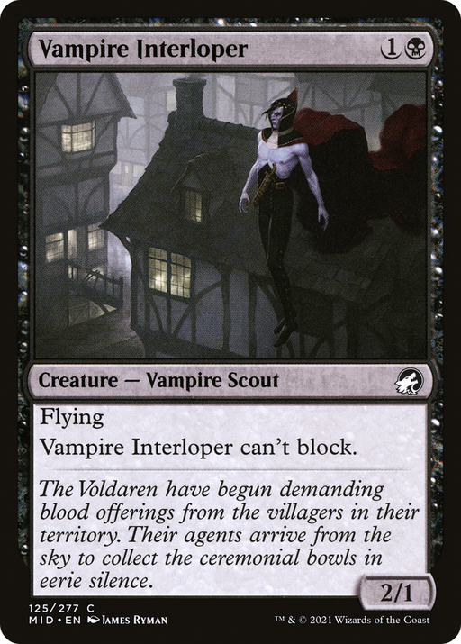 Vampire Interloper (MID-125) [Innistrad: Midnight Hunt] MTG Single Wizards of the Coast