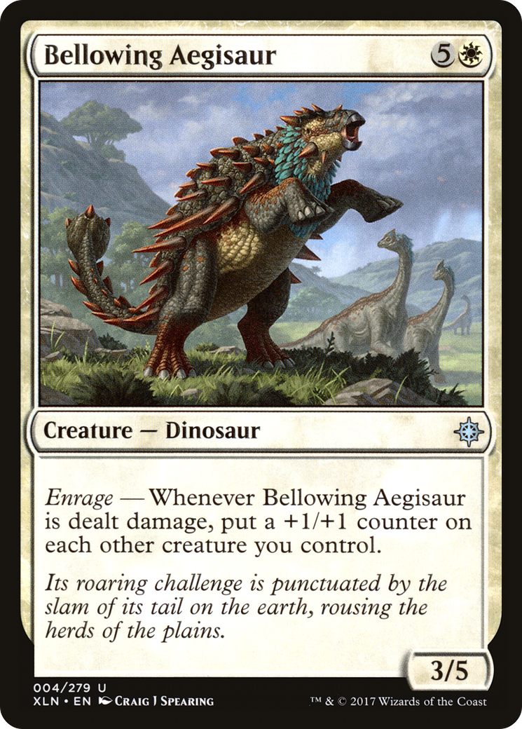 Bellowing Aegisaur (XLN-004) [Ixalan] Foil MTG Single Wizards of the Coast