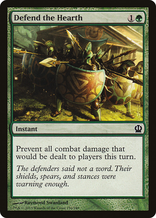 Defend the Hearth (THS-156) [Theros] MTG Single Wizards of the Coast