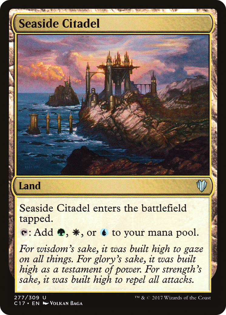 Seaside Citadel (C17-277) [Commander 2017] MTG Single Wizards of the Coast