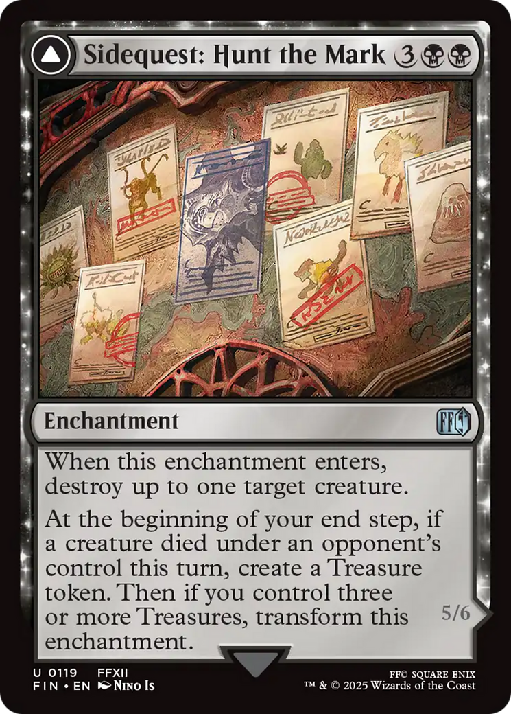Sidequest: Hunt the Mark // Yiazmat, Ultimate Mark (FIN-119) [FINAL FANTASY] Foil MTG Single Wizards of the Coast