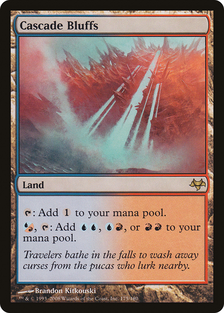 Cascade Bluffs (EVE-175) [Eventide] Foil MTG Single Wizards of the Coast