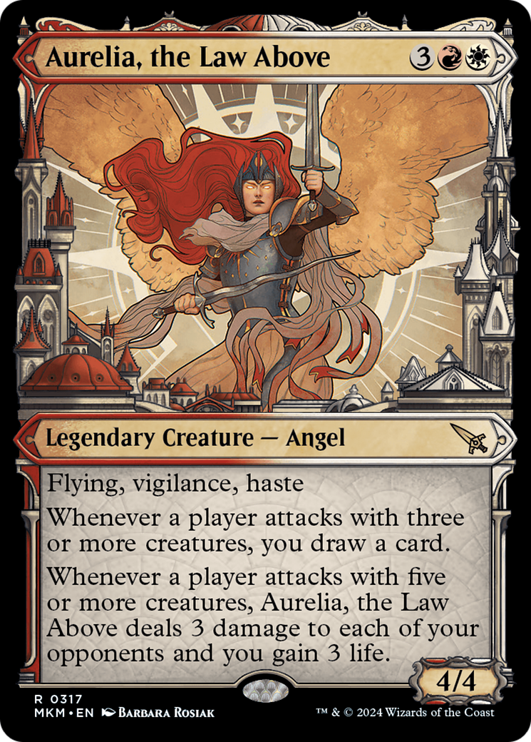 Aurelia, the Law Above (0317) (MKM-317) [Murders at Karlov Manor] (Showcase) Foil MTG Single Wizards of the Coast
