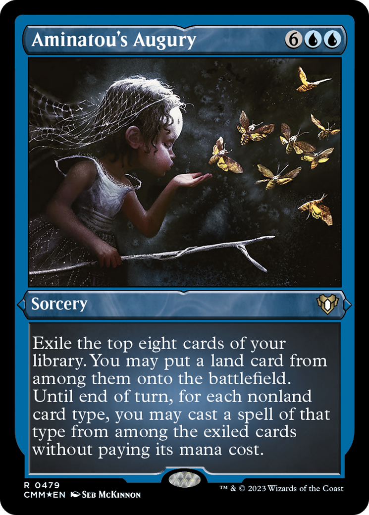 Aminatou's Augury (CMM-479) [Commander Masters] Etched Foil MTG Single Wizards of the Coast