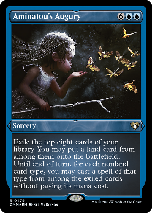 Aminatou's Augury (CMM-479) [Commander Masters] Etched Foil MTG Single Wizards of the Coast