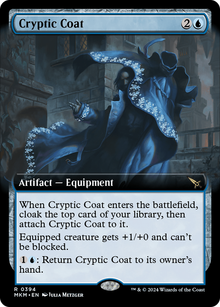 Cryptic Coat (MKM-394) [Murders at Karlov Manor] (Extended Art) MTG Single Wizards of the Coast