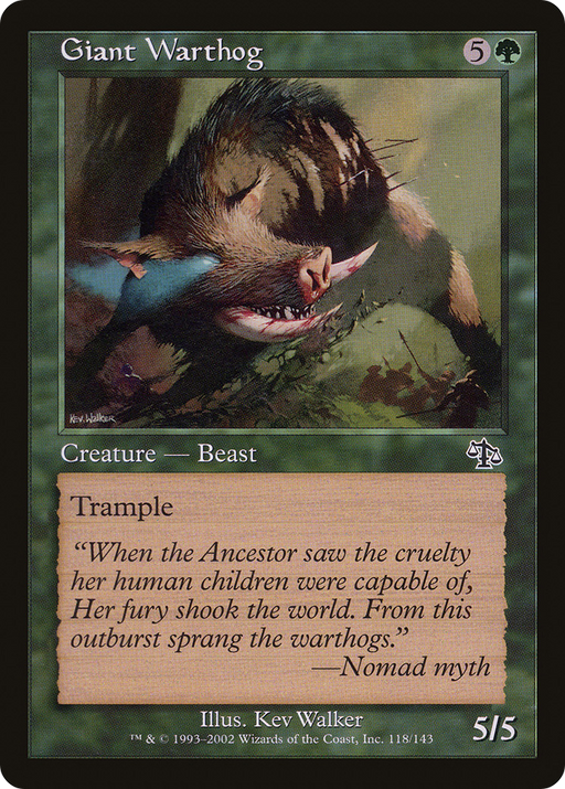Giant Warthog (JUD-118) [Judgment] MTG Single Wizards of the Coast