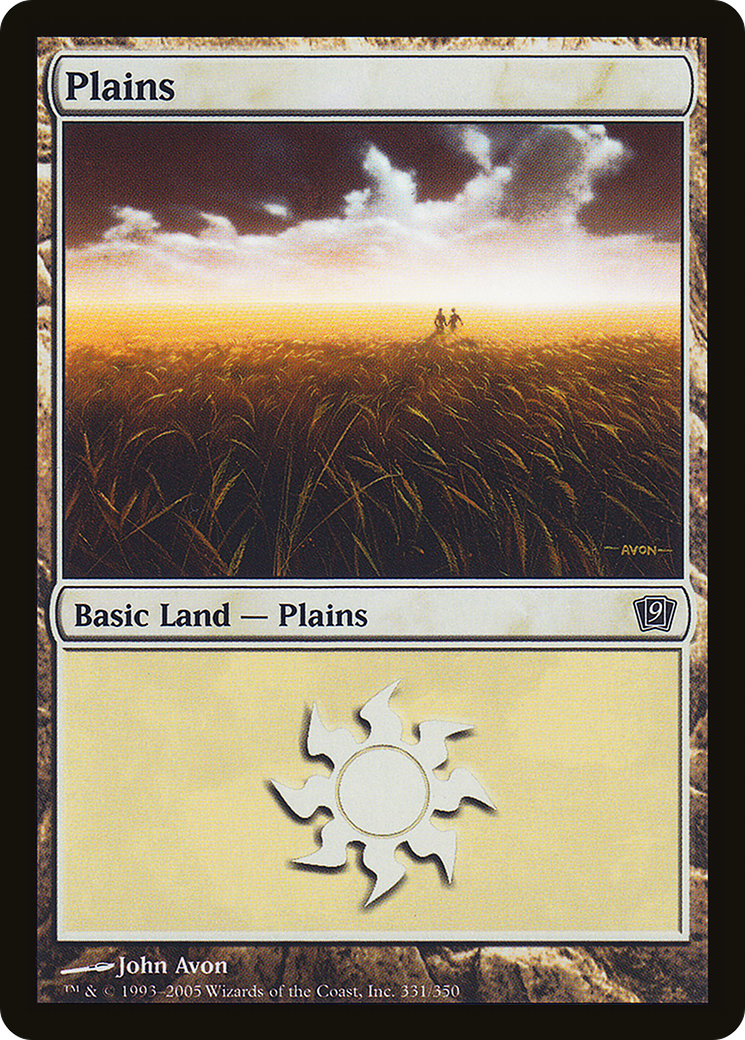 Plains (331) (9ED-331) [9th Edition] Foil MTG Single Wizards of the Coast
