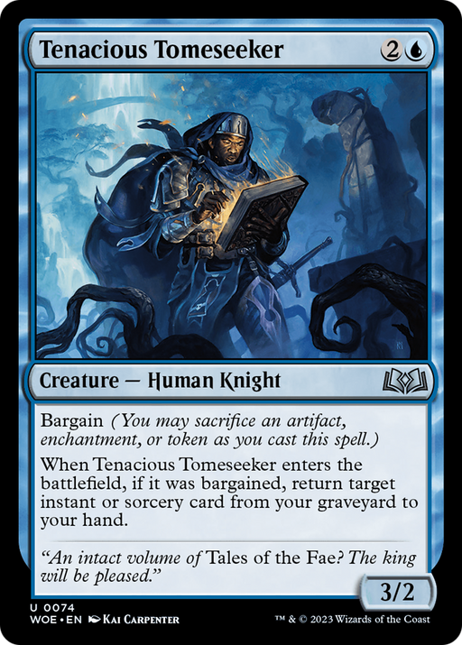 Tenacious Tomeseeker (WOE-074) [Wilds of Eldraine] Foil MTG Single Wizards of the Coast