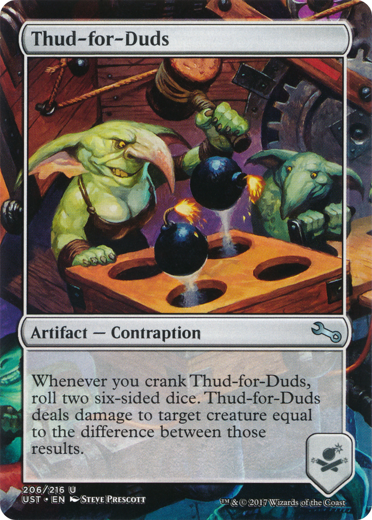 Thud-for-Duds (UST-206) [Unstable] (Borderless) MTG Single Wizards of the Coast