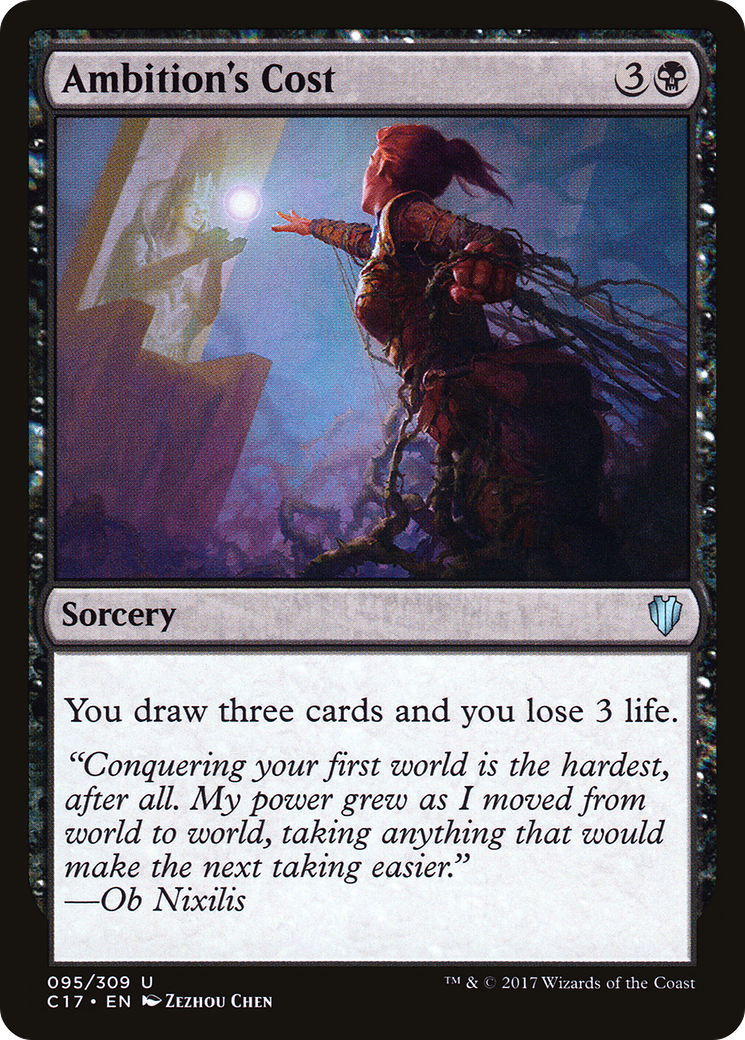 Ambition's Cost (C17-095) [Commander 2017] MTG Single Wizards of the Coast