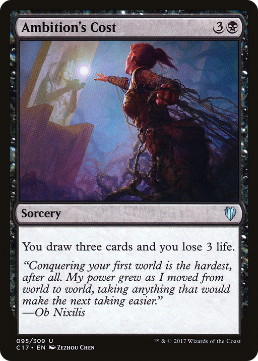 Ambition's Cost (C17-095) [Commander 2017] MTG Single Wizards of the Coast