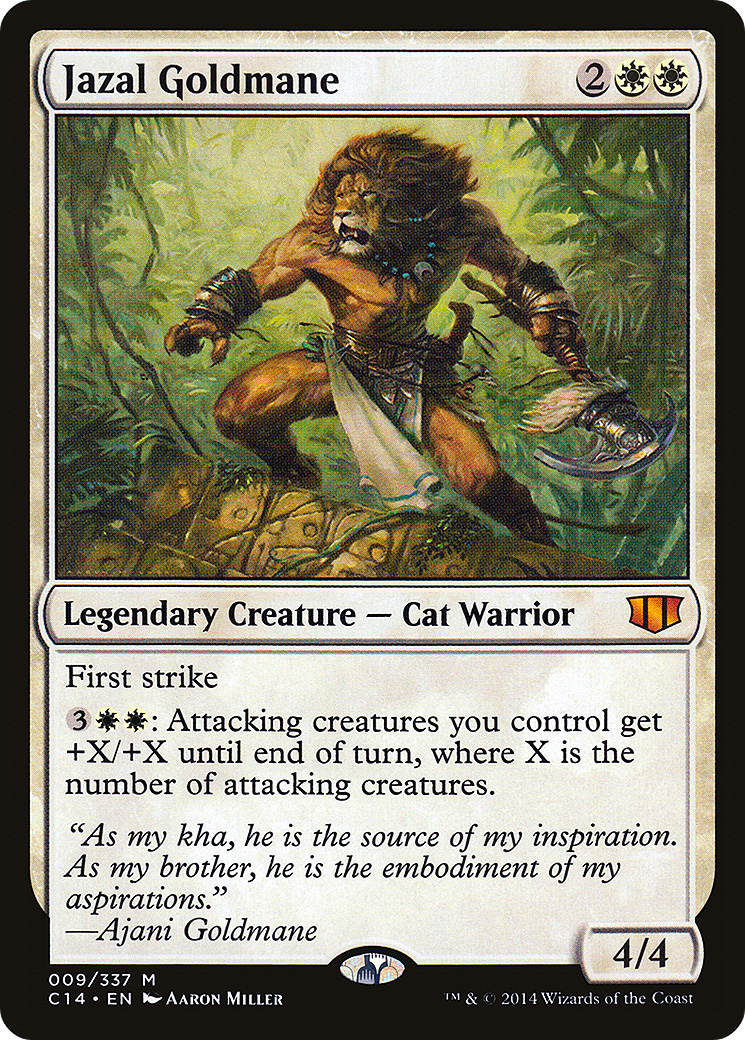 Jazal Goldmane (C14-009) [Commander 2014] MTG Single Wizards of the Coast