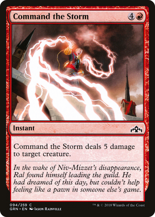 Command the Storm (GRN-094) [Guilds of Ravnica] Foil MTG Single Wizards of the Coast